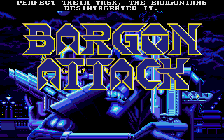 Bargon Attack (Atari ST) screenshot: Title screen