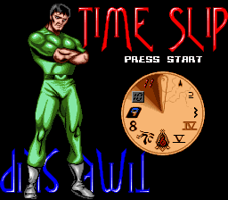 Time Slip (SNES) screenshot: Title screen