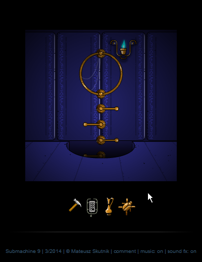 Submachine 9: The Temple (Browser) screenshot: And this is already the temple - more precisely one of its upper levels, which have the shape of a pyramid.