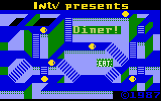 Diner (Intellivision) screenshot: Title screen