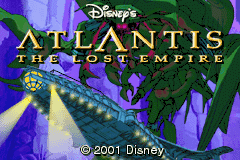 Disney's Atlantis: The Lost Empire (Game Boy Advance) screenshot: Title Screen