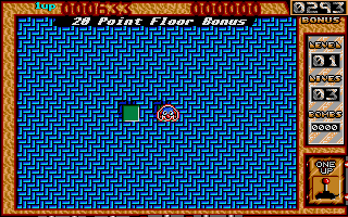 Bombuzal (Atari ST) screenshot: Level complete!