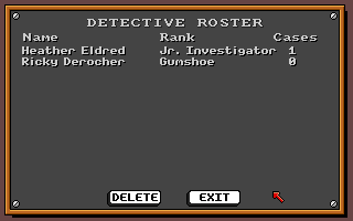 Where in the U.S.A. Is Carmen Sandiego? (Amiga) screenshot: The ACME detective roster.