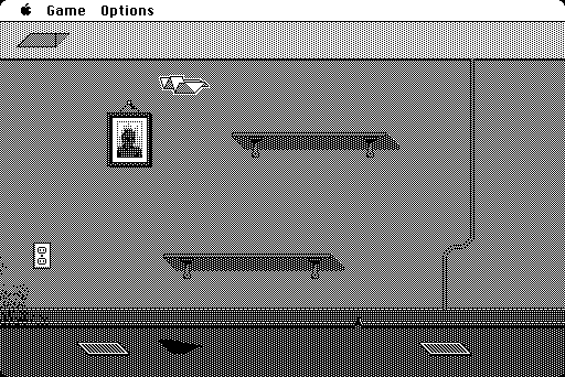 Glider (Macintosh) screenshot: Room 6 (v. 3.12)