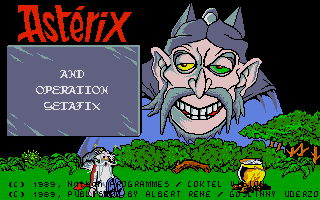 Asterix: Operation Getafix (Atari ST) screenshot: Title screen