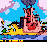 Inspector Gadget: Operation Madkactus (Game Boy Color) screenshot: A map of the island