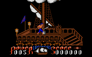 Corsarios (Atari ST) screenshot: Starting location