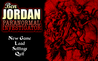 Ben Jordan: Paranormal Investigator Case 7 - The Cardinal Sins (Windows) screenshot: Menu