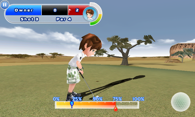 Let's Golf! 2 (Android) screenshot: Putting