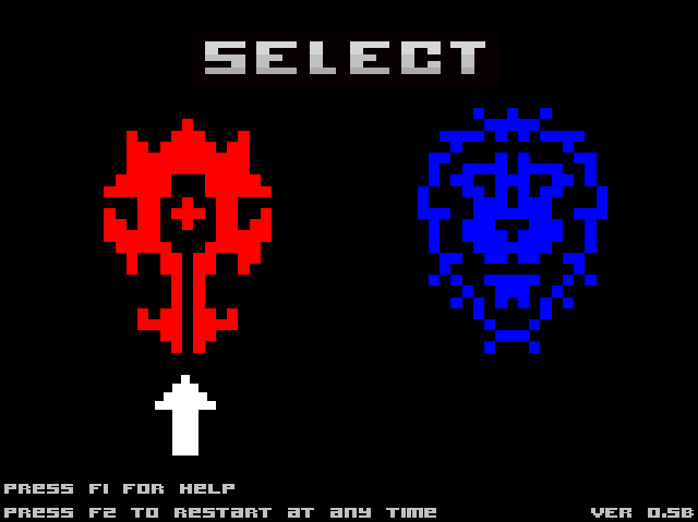 The Molten Core (Windows) screenshot: Choose a faction.