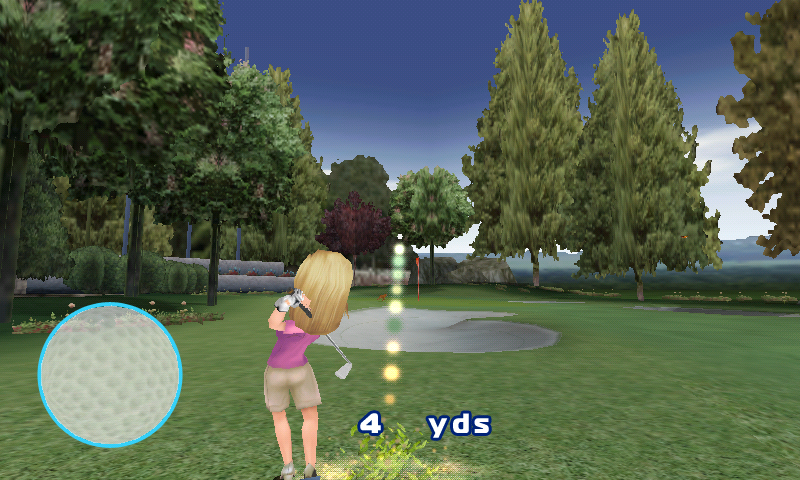 Let's Golf! 2 (Android) screenshot: Playing as jade
