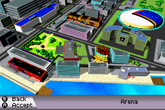 Duel Masters: Shadow of the Code (Game Boy Advance) screenshot: The map
