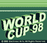 World Cup 98 (Game Boy) screenshot: Title screen