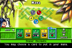 Duel Masters: Shadow of the Code (Game Boy Advance) screenshot: My move