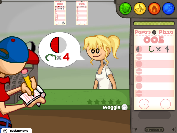 Screenshot of Papa's Pizzeria (Browser, 2007) - MobyGames
