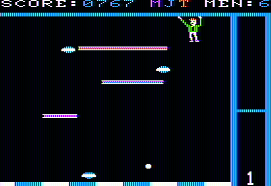 Free Fall (Apple II) screenshot: Stage 2