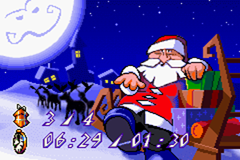 Santa Claus Jr. Advance (Game Boy Advance) screenshot: End of level screen