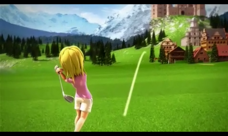 Let's Golf! 2 (Android) screenshot: Intro cinematic showing golf