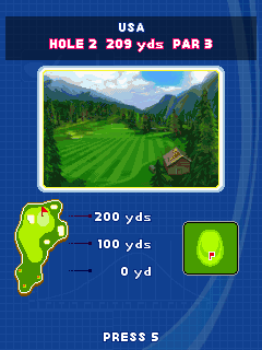 Let's Golf! (J2ME) screenshot: USA course