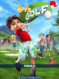 Let's Golf! (J2ME) screenshot: Title screen