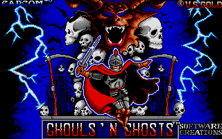 Ghouls 'N Ghosts (Atari ST) screenshot: Title screen