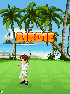 Let's Golf! (J2ME) screenshot: Birdie!