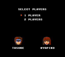 Kaizō Chōjin Shubibinman (TurboGrafx-16) screenshot: Player select