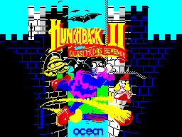 Hunchback II: Quasimodo's Revenge (ZX Spectrum) screenshot: Splash screen