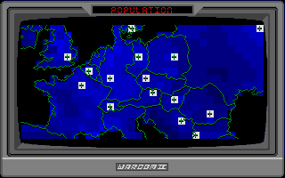 Conflict: Europe (Atari ST) screenshot: Population map