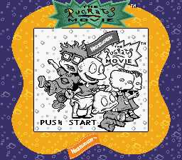 The Rugrats Movie (Game Boy Color) screenshot: Title screen (Super Game Boy)