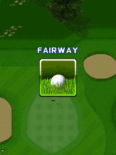 Let's Golf! (J2ME) screenshot: Hitting fairway