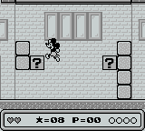 Mickey's Dangerous Chase (Game Boy) screenshot: What could be in here?