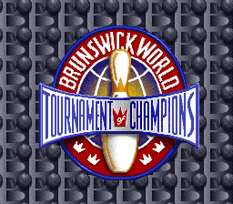 Brunswick World: Tournament of Champions (SNES) screenshot: Title screen