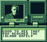 The Lost World: Jurassic Park (Game Boy) screenshot: Received a message.