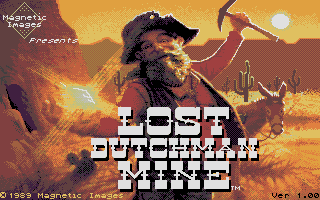 Lost Dutchman Mine (Atari ST) screenshot: Title screen