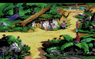 King's Quest V: Absence Makes the Heart Go Yonder! (Amiga) screenshot: The gnomes house.