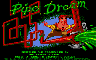 Pipe Dream (Atari ST) screenshot: Title screen