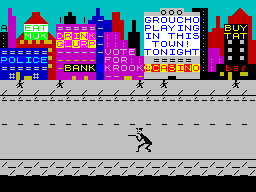 My Name is Uncle Groucho You Win a Fat Cigar (ZX Spectrum) screenshot: Game start