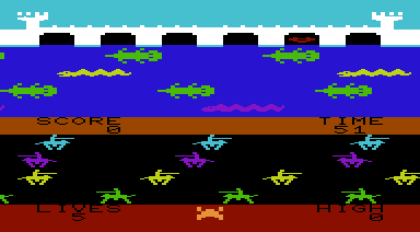 Princess and Frog (VIC-20) screenshot: Starting out