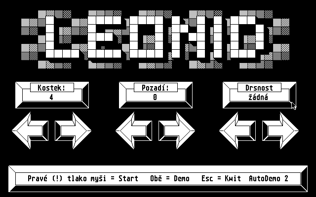 Leonid (Atari ST) screenshot: Main menu
