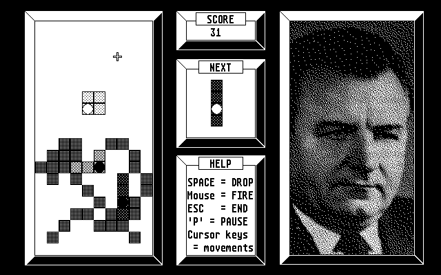 Leonid (Atari ST) screenshot: This levels starting setup makes it rather difficult