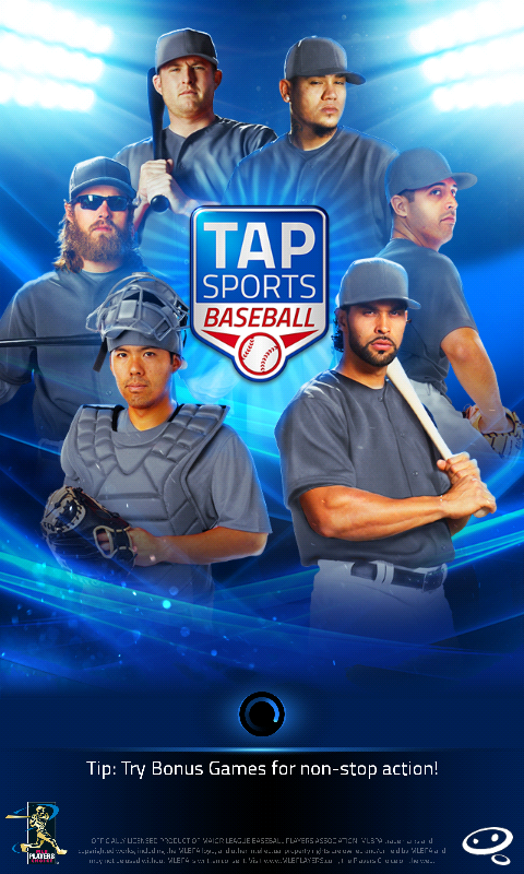 Tap Sports Baseball (Android) screenshot: Title screen