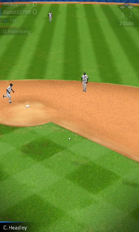 Tap Sports Baseball (Android) screenshot: Low ball