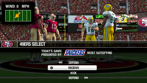 Screenshot of Madden NFL 09 (PSP, 2008) - MobyGames