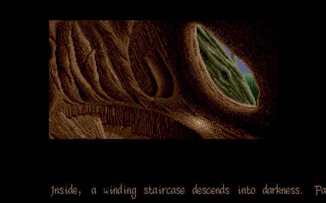 Shadow of the Beast (Atari ST) screenshot: Down we go!