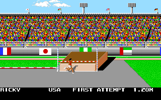 Mega Sports (Amiga) screenshot: High Jump. (Summer Games 2)