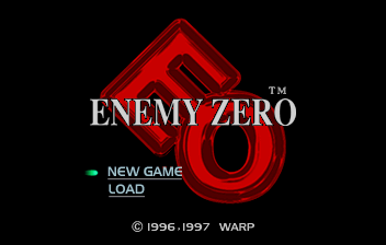 Enemy Zero (SEGA Saturn) screenshot: The title screen. Actually, this is the second one - the first title screen is on disk zero...