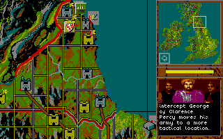 Kingmaker (Atari ST) screenshot: The computer is making his moves