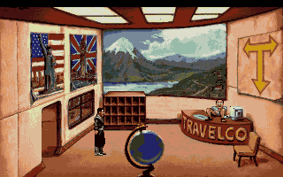 Beneath a Steel Sky (Amiga) screenshot: Travel agency