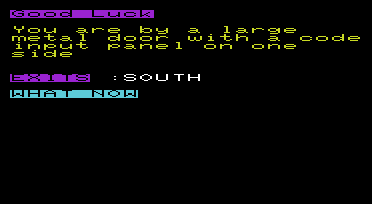 Four Gates to Freedom (VIC-20) screenshot: Starting out.